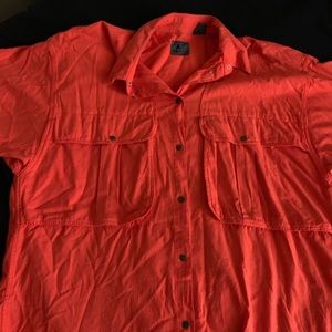 Orange Button Down VINTAGE Liz Wear